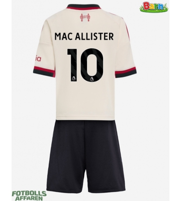 Liverpool Alexis Mac Allister #10 Bortaställ Barn 2025-26 Kortärmad (+ Korta byxor)